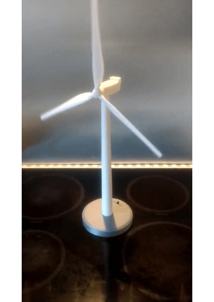 Ölçekli Motorlu Rüzgar Türbini (Sadece Plastik Aparattır!!!) 3D modelleri