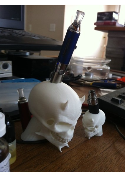 15MM Kafatası Ecig Tutucu (Plastik Aparattır!!!) 3D