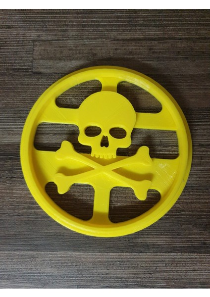 Kafatası ve Kemikler Kurabiye Kesici (Sadece Plastik Aparattır!!!) 3D indirimleri