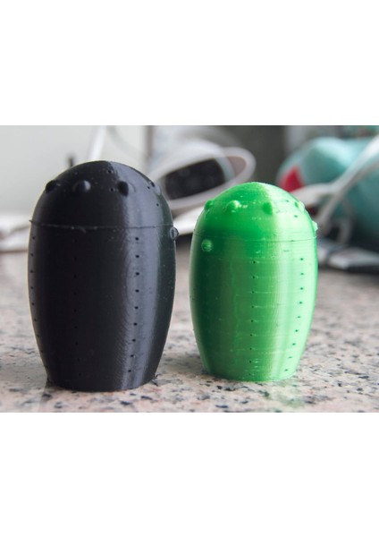 Dişli Yumurta Şekli Silika Jel Konteyner V2 (Çok Daha Kısa Baskı Süresi) (Plastik Aparattır!!!) 3D