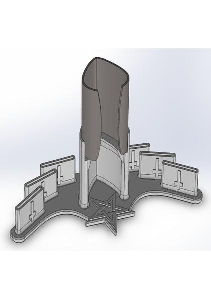 Dunlop Jazz Iıı Style Picks Için Epic Gitar Pick Dispenser ve Sunak (Sadece Plastik Aparattır!!!) 3D