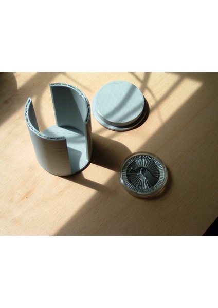10 1 Onsluk Gümüş Madeni Para Için Para Tutucu (Sadece Plastik Aparattır!!!) 3D indirimleri