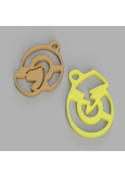 Pokemon: Hadi Gidelim, Eevee & Pikachu Key/geri Paket Zinciri (Sadece Plastik Aparattır!!!) 3D
