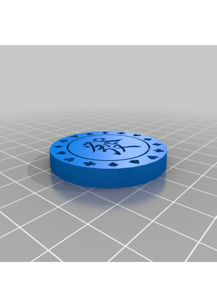 Şanslı Poker Çipi (Sadece Plastik Aparattır!!!) 3D