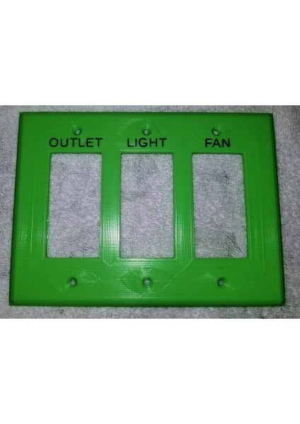 Özelleştirilebilir 1 Ila 4 Çete Duvar Anahtarı Plakası (Sadece Plastik Aparattır!!!) 3D