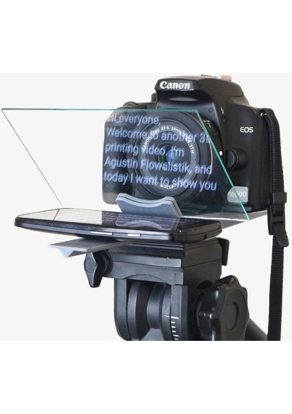 Akıllı Telefon Teleprompter - Tripod Adaptör (Plastik Aparattır!!!) 3D