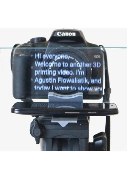 Akıllı Telefon Teleprompter - Tripod Adaptör (Plastik Aparattır!!!) 3D fırsatları
