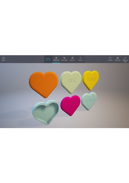 Sweethearts Klasik Şeker Kutusu (Sadece Plastik Aparattır!!!) 3D