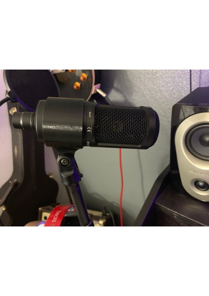 Kondansatör Mikrofonu Tutucu (Audio Technica AT2020) Veya Benzeri (Sadece Plastik Aparattır!!!) 3D modelleri