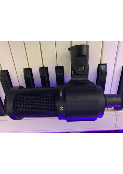 Kondansatör Mikrofonu Tutucu (Audio Technica AT2020) Veya Benzeri (Sadece Plastik Aparattır!!!) 3D fırsatları