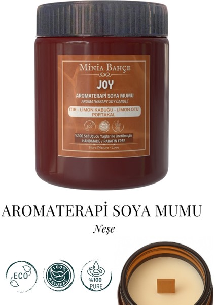 NEŞE Aromaterapi Soya Mumu – %100 Doğal El Yapımı | 150 gr