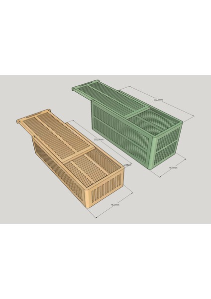 Kurutucu Silika Jel Konteyner Kutusu (Sadece Plastik Aparattır!!!) 3D modelleri