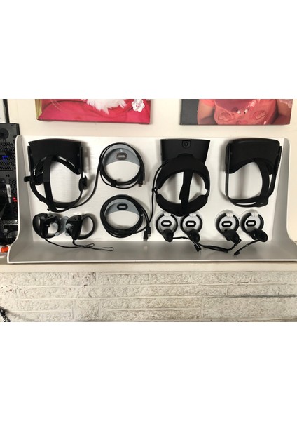 Oculus Rift S, Quest, Cv1 Duvar Montajı (Sadece Plastik Aparattır!!!) 3D
