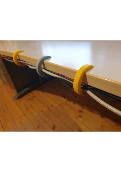 Tel Masası Klipler | Basit Kordon ve Kablo Yönetimi (Sadece Plastik Aparattır!!!) 3D