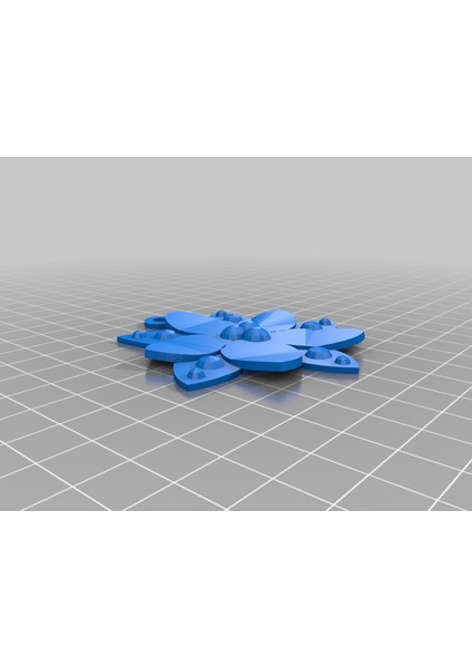 Poinsettia Küpeleri Veya Kolye (Sadece Plastik Aparattır!!!) 3D modelleri
