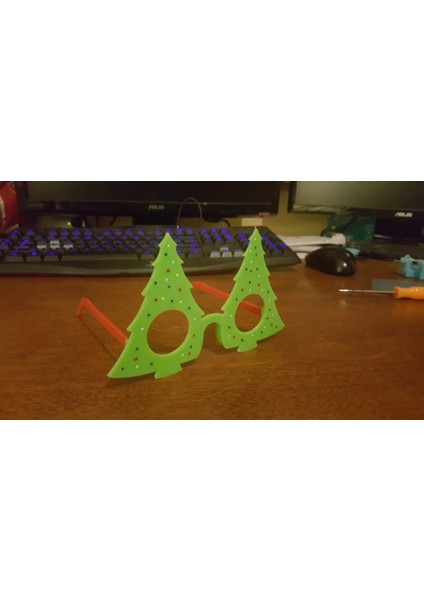 Noel Ağacı Gözlükleri (Plastik Aparattır!!!) 3D indirimleri