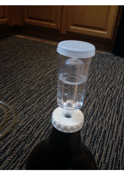 Bira Şarabı Fermantörleri Için Bir 1 Galon Cam Hava Kilidi Kapağı (Plastik Aparattır!!!) 3D modelleri