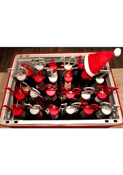 Bira Şişesi Advent Takvimi (Sadece Plastik Aparattır!!!) 3D