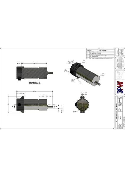 Motorla Tahrikli 1/15 Ton Jack Vidası (Plastik Aparattır!!!) 3D indirimleri