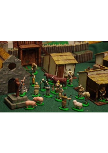 Karanlık Çağ Kasabası Halkı, Köy Halkı ve Evcil Hayvanlar (Plastik Aparattır!!!) 3D modelleri