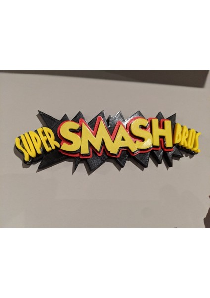 Super Smash Bros N64 Logosu (Sadece Plastik Aparattır!!!) 3D