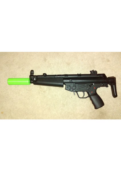 Airsoft Mp5 Dişli Flash Hider, Bastırıcı ile (Plastik Aparattır!!!) 3D modelleri