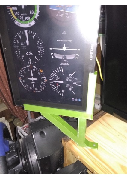 Uçuş Sims Için Daha Az Basit Tablet Standı (Sadece Plastik Aparattır!!!) 3D modelleri