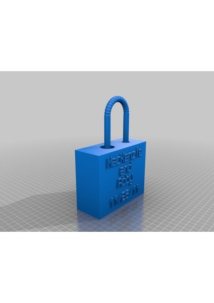 Kişiselleştirilebilir Köprü Aşk Kilidi (Plastik Aparattır!!!) 3D