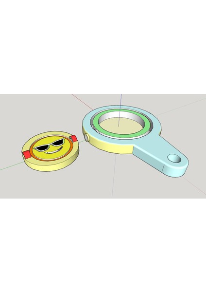 Gülümseme Döndürme Anahtarlık (Sadece Plastik Aparattır!!!) 3D fiyatları