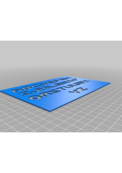 Mektup Şablon Font Teknik Büyük Harfler (Sadece Plastik Aparattır!!!) 3D fiyatları