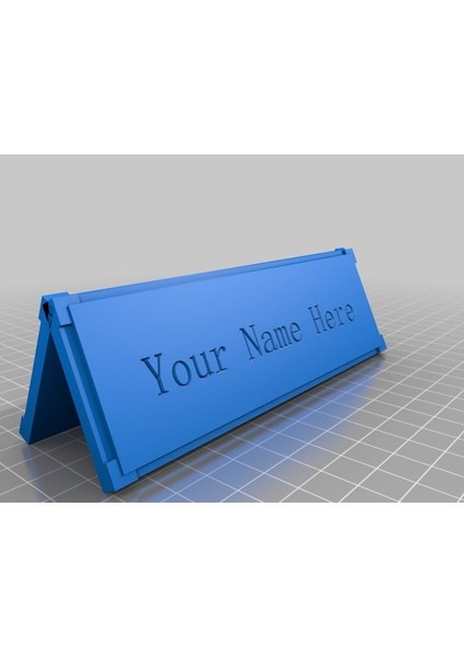 Özel Isim Plakası - 140X45MM (Sadece Plastik Aparattır!!!) 3D