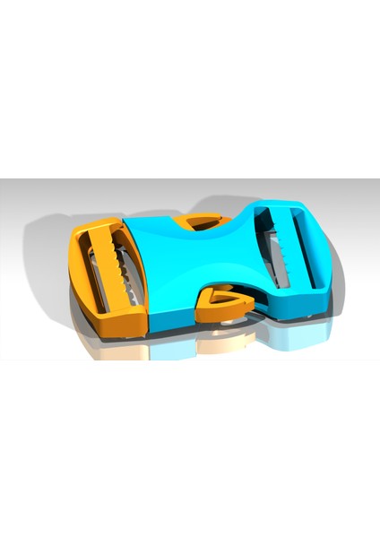 Saat 50 mm x 55 mm Quechua Forclaz Sırt Çantası 30 L - Sırt Çantası Tokası 50 mm x 55 mm (Plastik Aparattır!!!) 3D