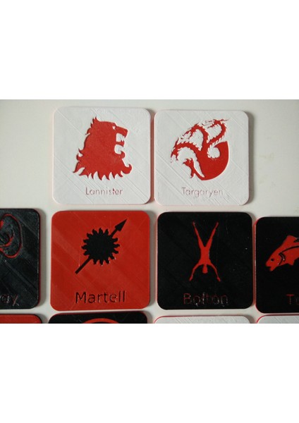 Game Of Thrones Içecek Bardak Altlıkları (Plastik Aparattır) 3D indirimleri