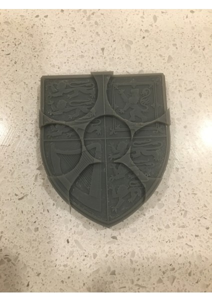 Madeni Para Ekran Tutucu - Ingiltere Kraliyet Kalkanı Silah (Sadece Plastik Aparattır) 3D fırsatları