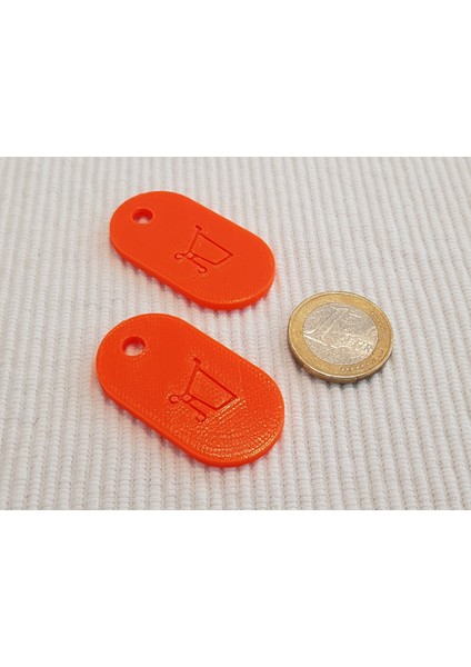 Alışveriş Kartı Çipi (1 Euro Madeni Para Boyutu) (Sadece Plastik Aparattır!!!) 3D modelleri