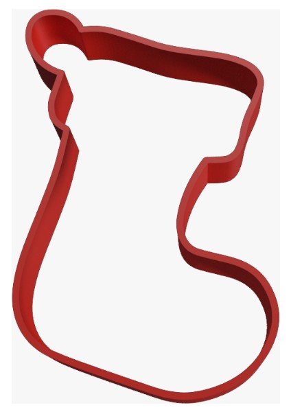 Kurabiye Kesici - Yılbaşı Çorabı (Sadece Plastik Aparattır) 3D fiyatları