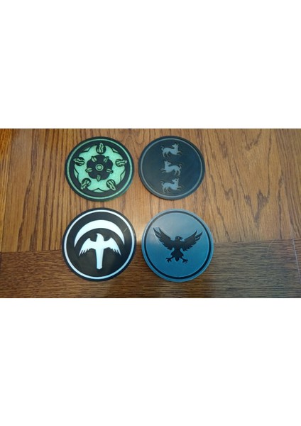 Game Of Thrones Coasters (Remix, Daha Fazla Ev) (Sadece Plastik Aparattır!!!) 3D