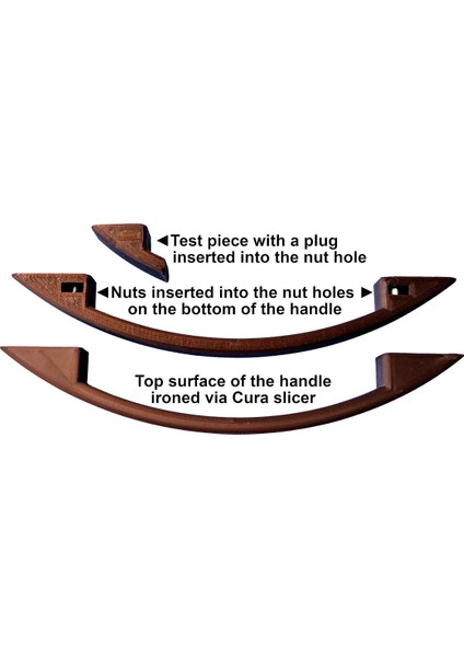 Özelleştirilebilir Çekmece Tutamağı Veya Dolap Kolu (Sadece Plastik Aparattır) 3D fırsatları