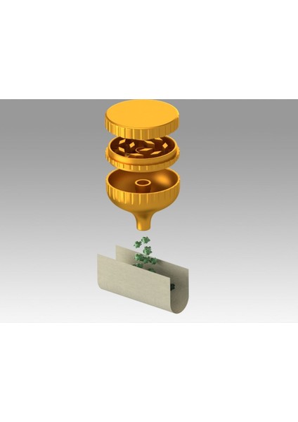 Huni ile Öğütücü (Plastik Aparattır) 3D