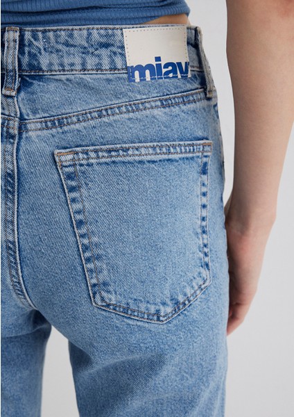 Miav 90lar İndigo Mavisi Jean Pantolon 1010299-83039