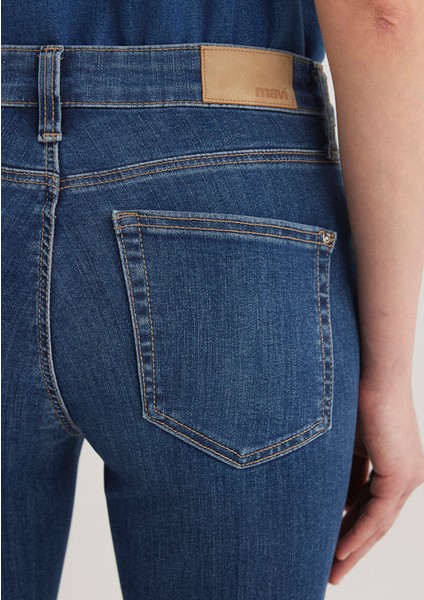Molly Casual Vintage Koyu Mavi Jean Pantolon 1013683047