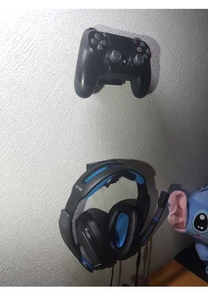 Ps4 Denetleyici ve Kulaklık Montajı (Çıkarılabilir) (Sadece Plastik Aparattır!!!) 3D fırsatları