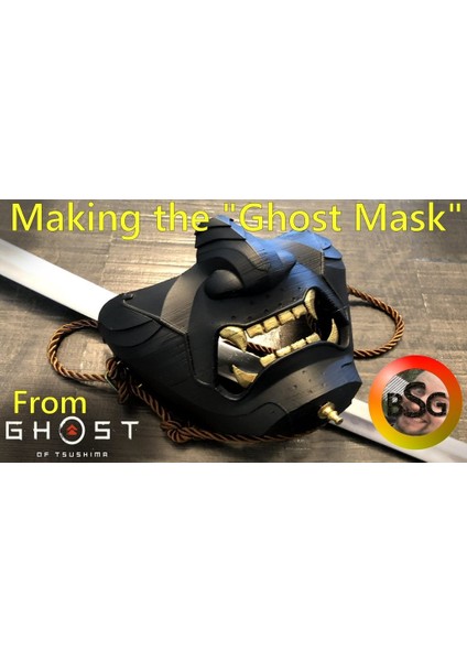 Ghost Of Tsushima'dan "hayalet Maskesi" (Sadece Plastik Aparattır!!!) 3D