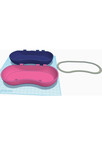 Gözlük Kılıfı - Manyetik Mandal - Çift Ekstrüder Mix (Sadece Plastik Aparattır!!!) 3D modelleri