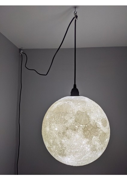Ikea Hemma Asma/kablolu Lamba Için 12 Inç Ay Lambası (Sadece Plastik Aparattır!!!) 3D modelleri