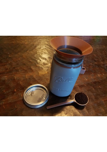 Mason Jar Için Kahve Kepçesi, Kepçe Tutucu ve Huni (Sadece Plastik Aparattır!!!) 3D fırsatları