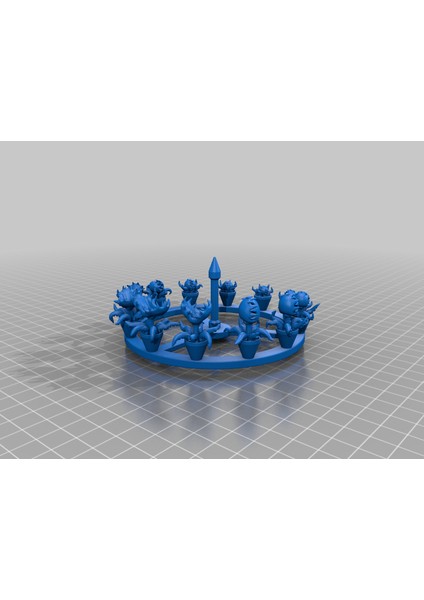 Etobur Bitki Zoetrop (Sadece Plastik Aparattır!!!) 3D modelleri