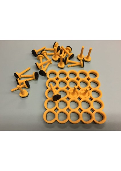 Çıkarılabilir Pimler, Geometri, Matematik ile Geoboard (Plastik Aparattır!!!) 3D