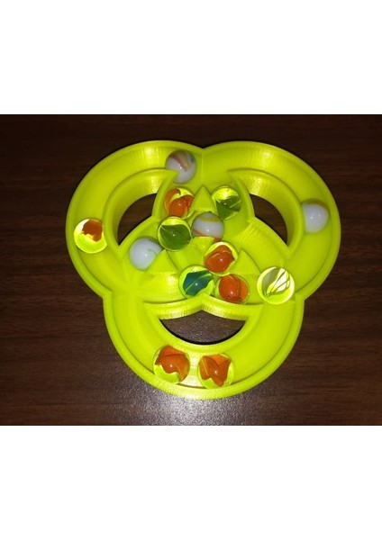 Üçlü Mermer Halkalar, Macar Halkaları (Sadece Plastik Aparattır!!!) 3D