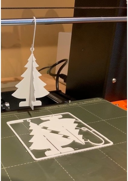 Noel Ağacı Süs Kiti Kartı (Sadece Plastik Aparattır!!!) 3D